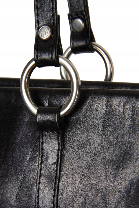 ADAX śliczna torebka skórzana wysokiej klasy skóra