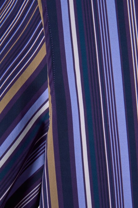 CALIBAN luksusowa włoska bluzka koszulowa piękne odcienie fioletu 40