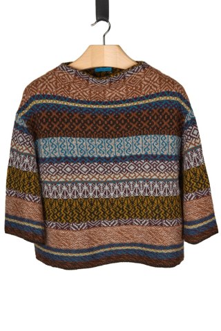 CATHERINE ANDRE unikatowy francuski mięciutki sweter alpaka oversize M