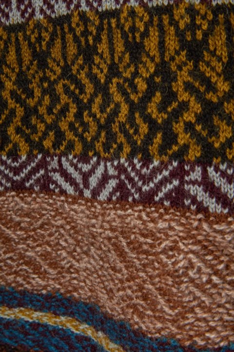 CATHERINE ANDRE unikatowy francuski mięciutki sweter alpaka oversize M