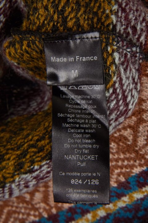 CATHERINE ANDRE unikatowy francuski mięciutki sweter alpaka oversize M