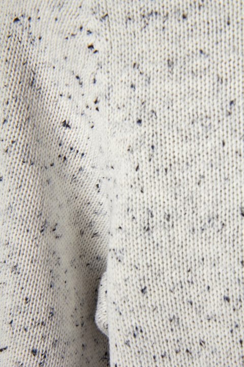 COS sweter melanż bawełna z jedwabiem S