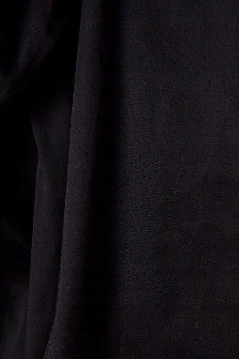 ETERNA elegancka bluzka koszulowa głęboka czerń połyskliwa bawełna 40