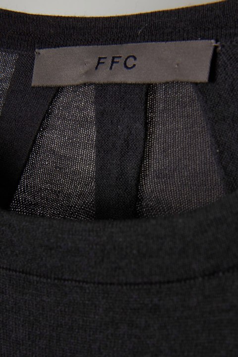 FFC delikatna sukienka jedwab wełna oversize grafitowy kolor M