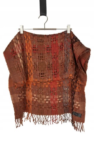 Fenomenalny włoski szal wełna piękne kolory jesieni