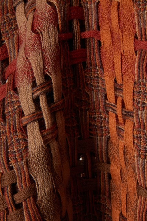 Fenomenalny włoski szal wełna piękne kolory jesieni