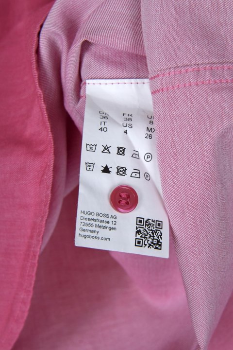 HUGO BOSS słodka bluzka koszulowa piękny amarantowy kolor 36