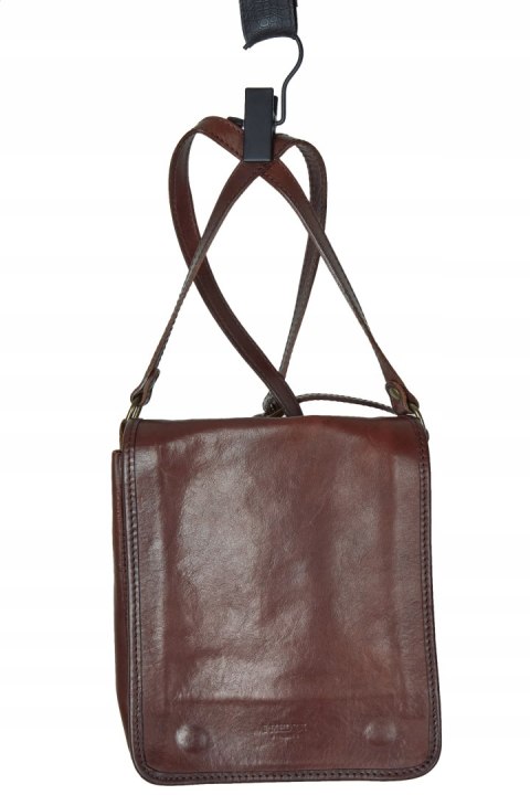 I MEDICI FIRENZE model VARESE torebka skórzana listonoszka kasztanowy brąz