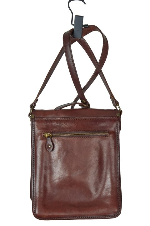 I MEDICI FIRENZE model VARESE torebka skórzana listonoszka kasztanowy brąz