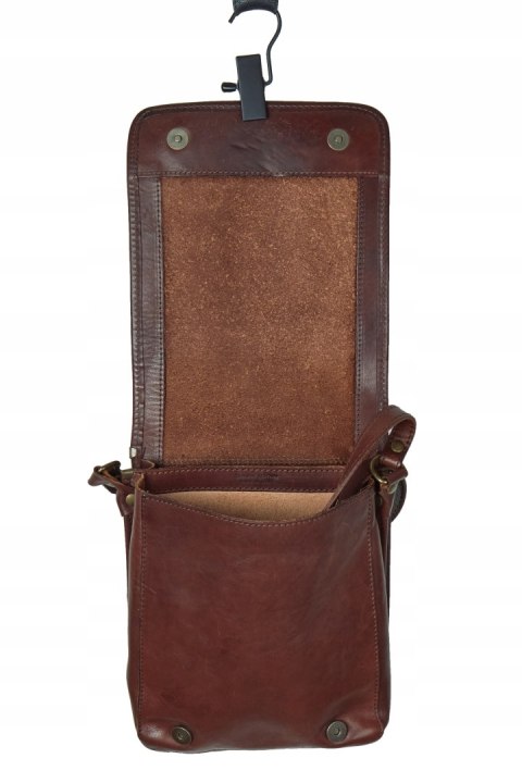 I MEDICI FIRENZE model VARESE torebka skórzana listonoszka kasztanowy brąz