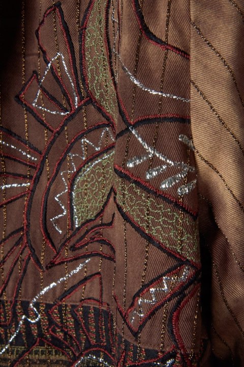 INDIGO MOON zjawiskowa marynarka haftowana motyw ptaków S