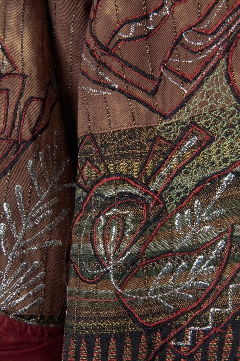 INDIGO MOON zjawiskowa marynarka haftowana motyw ptaków S