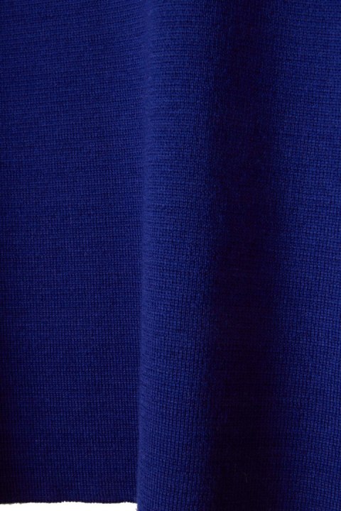 MAERZ MUENCHEN niebanalny sweter mięciutka wełna kobaltowy kolor 42