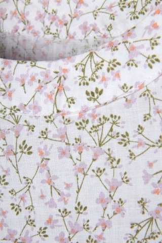 MARKS&SPENCER mięciutka bluzka koszulowa lniana delikatne kwiaty 36