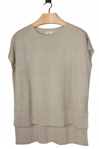 MODERN RARITY wyjątkowa włoska bluzka oversize wiskoza M/L