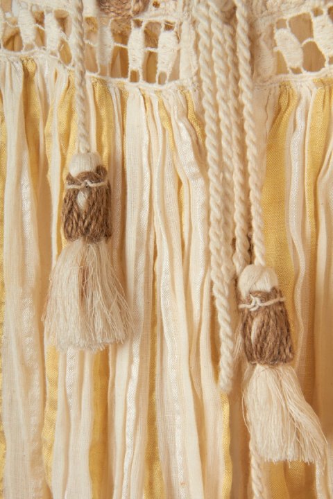 NJ COUTURE śliczna bluzka koszulowa tunika boho S/M