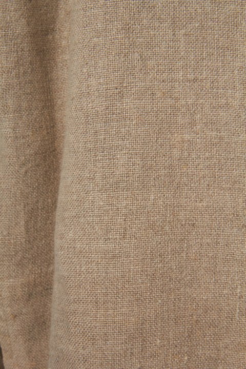 Niepowtarzalna bluzka koszulowa bluza surowy len 44