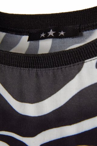 Nietuzinkowa włoska bluzka wiskoza oversize monochromatyczna L/XL