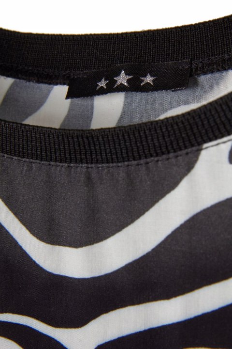 Nietuzinkowa włoska bluzka wiskoza oversize monochromatyczna L/XL