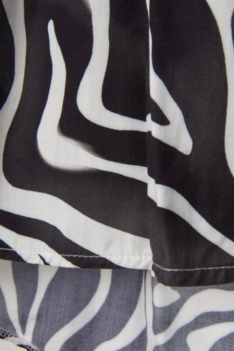 Nietuzinkowa włoska bluzka wiskoza oversize monochromatyczna L/XL