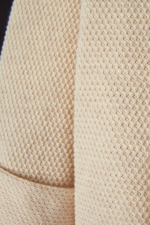 REPEAT wyjątkowy sweter narzutka bawełna kremowy kolor 38