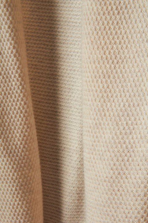 REPEAT wyjątkowy sweter narzutka bawełna kremowy kolor 38