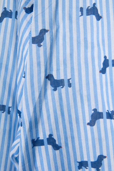 SEIDENSTICKER niebanalna bluzka koszulowa motyw psa jamnika L/XL