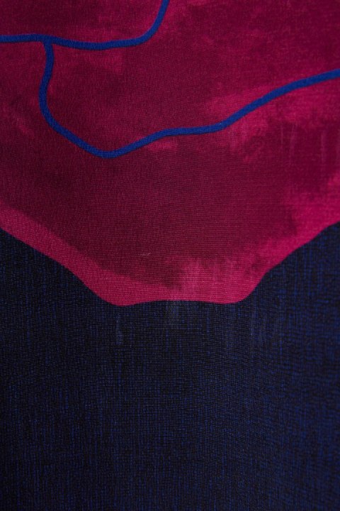 SPORTMAX luksusowa bluzka koszulowa jedwab malowane kwiaty S