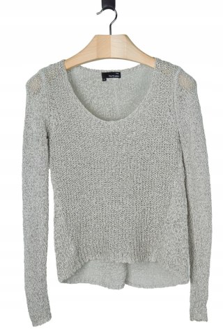 THE KOOPLES wyszukany sweter bawełna piękny splot M