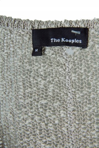THE KOOPLES wyszukany sweter bawełna piękny splot M