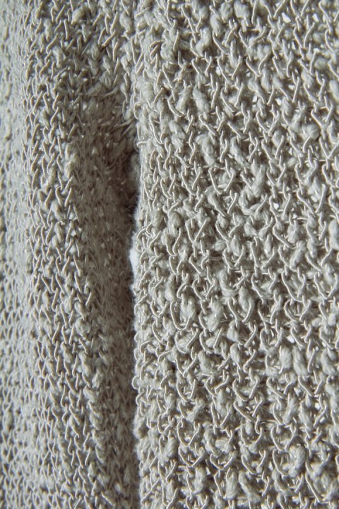 THE KOOPLES wyszukany sweter bawełna piękny splot M