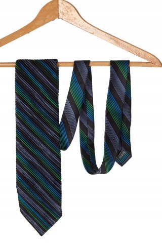 VITALIANO PANCALDI luksusowy włoski plisowany jedwab krawat piękne kolory