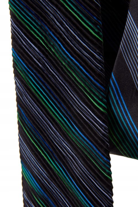 VITALIANO PANCALDI luksusowy włoski plisowany jedwab krawat piękne kolory