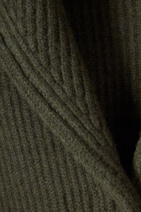 WILLIAM LOCKIE mięsisty sweter rozpinany ciepły kaszmir M