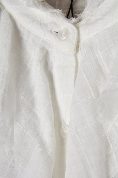 ZARA delikatna bluzka koszulowa z żabotem bawełna L