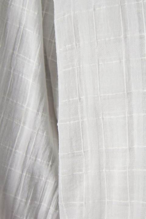 ZARA delikatna bluzka koszulowa z żabotem bawełna L