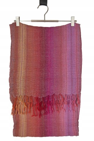 Zjawiskowy szal wełna piękne odcienie fioletu