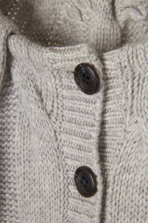 ALBA MODA nietuzinkowy sweter mięsisty kaszmir piękny splot S