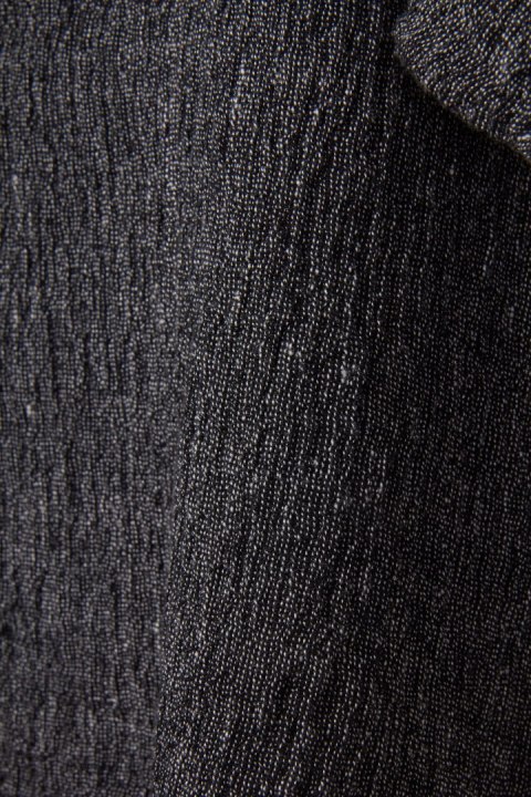 BEAU JOURS mięciutka jedyna bluzka fakturowany len oversize L/XL