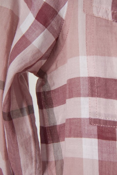 BURBERRY delikatna bluzka koszulowa w kratkę XS