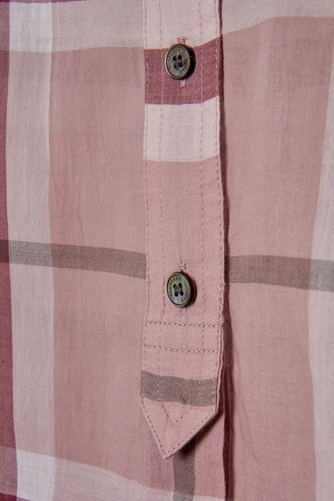 BURBERRY delikatna bluzka koszulowa w kratkę XS