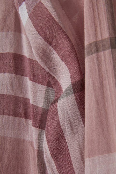 BURBERRY delikatna bluzka koszulowa w kratkę XS