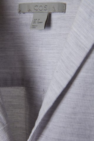 COS fantastyczna bluzka bawełna popielaty kolor 34