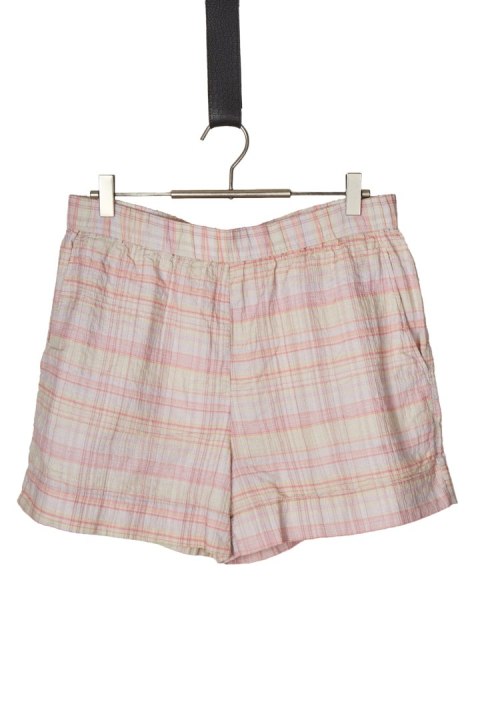 COS mięciutkie spodenki szorty pastelowa kratka luźny krój 40