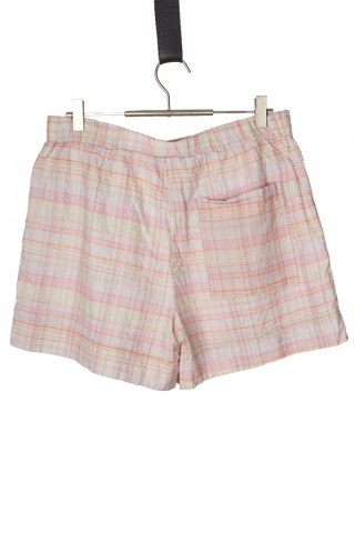 COS mięciutkie spodenki szorty pastelowa kratka luźny krój 40