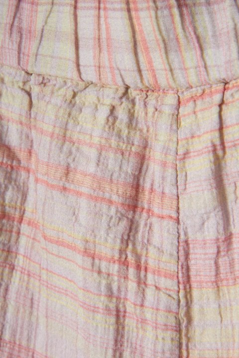 COS mięciutkie spodenki szorty pastelowa kratka luźny krój 40