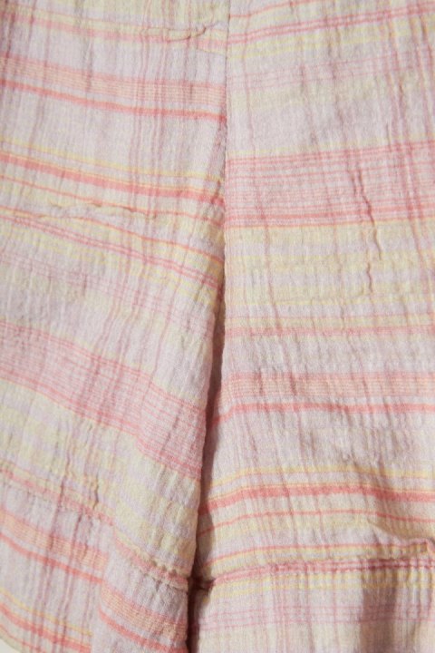 COS mięciutkie spodenki szorty pastelowa kratka luźny krój 40