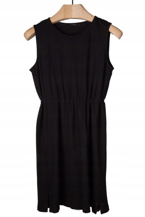 COS - minimalistyczna prosta sukienka wiskoza - L