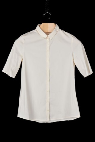 COS - zawsze modna bluzka pastelowy beż bawełna - 40