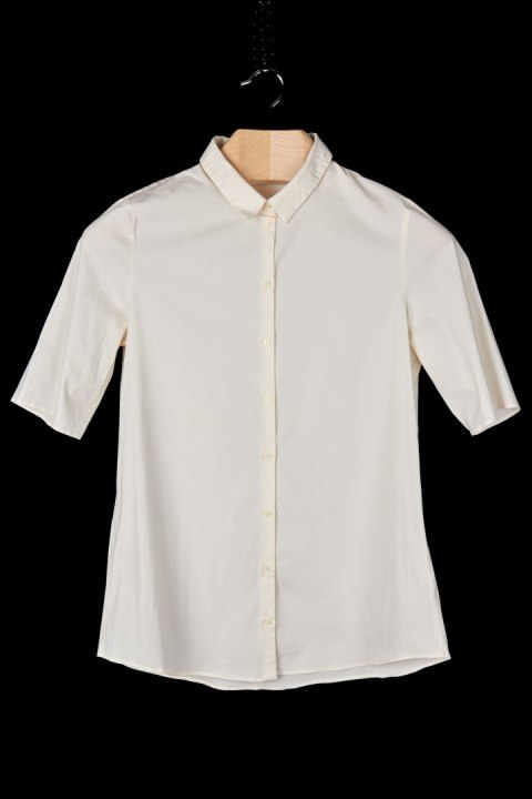 COS - zawsze modna bluzka pastelowy beż bawełna - 40